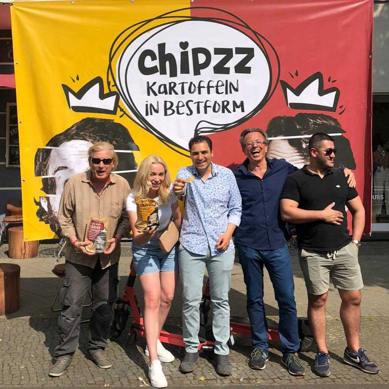 Promo-aktion Kartoffelchips #chipzzface in Berlin 