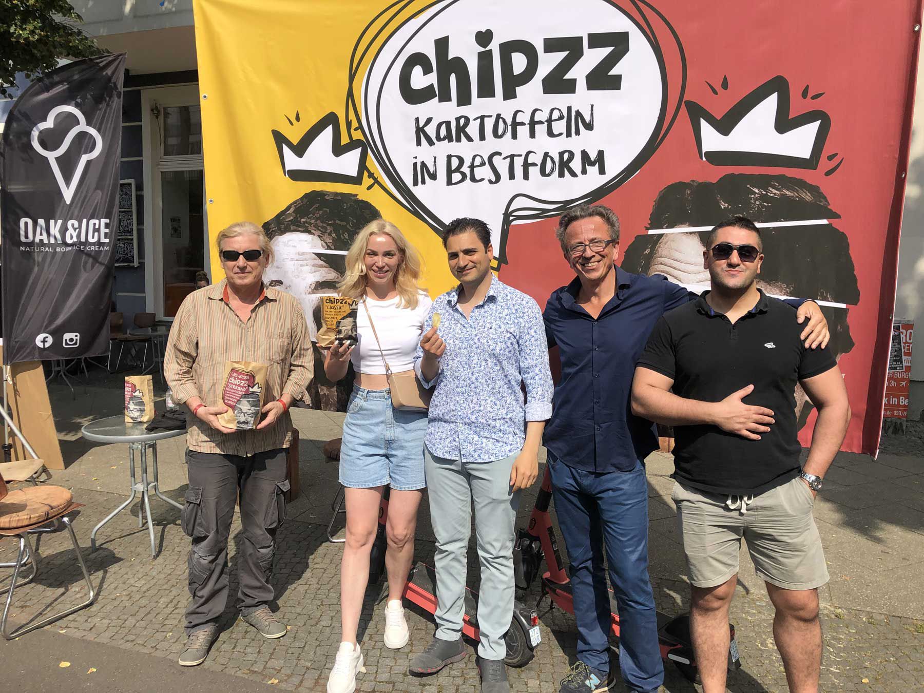 Promo-aktion Kartoffelchips #chipzzface in Berlin 